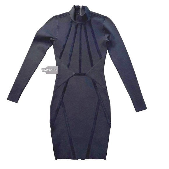 Guess Marciano Kalia Black Bandage Dress | XXS — view 1