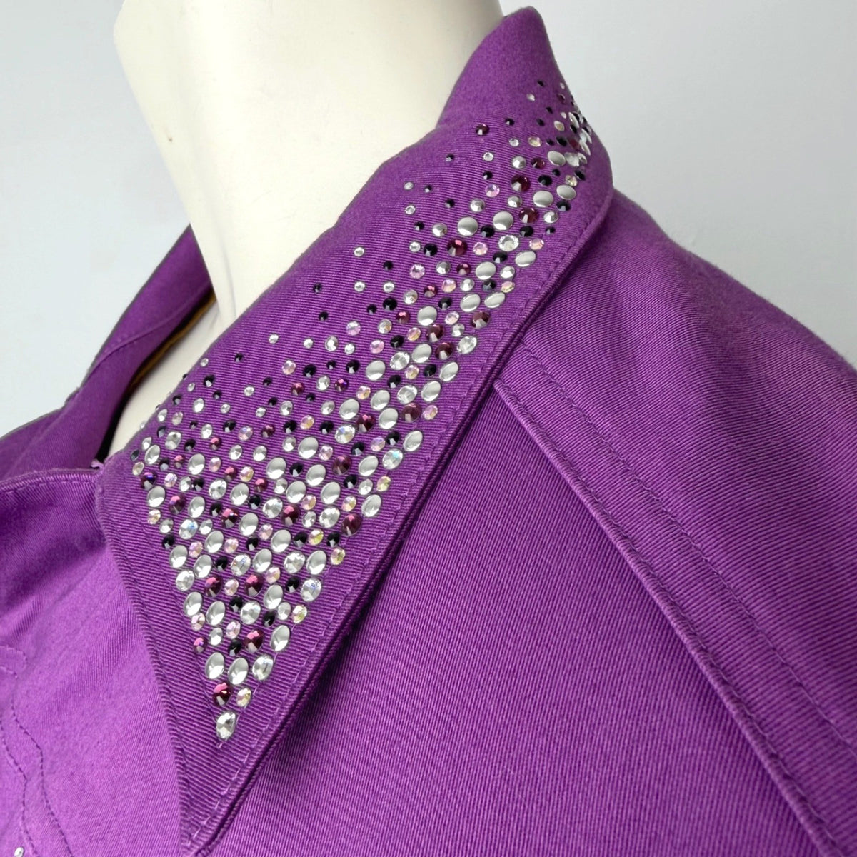Christine Alexander Purple Rhinestone Jacket | M — view 9
