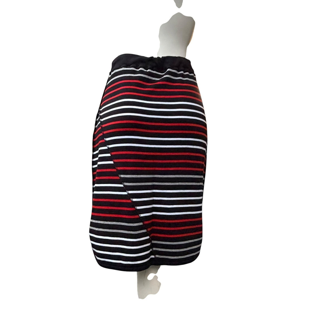 Vintage Sonia Rykiel Striped Cotton Skirt | M — view 3