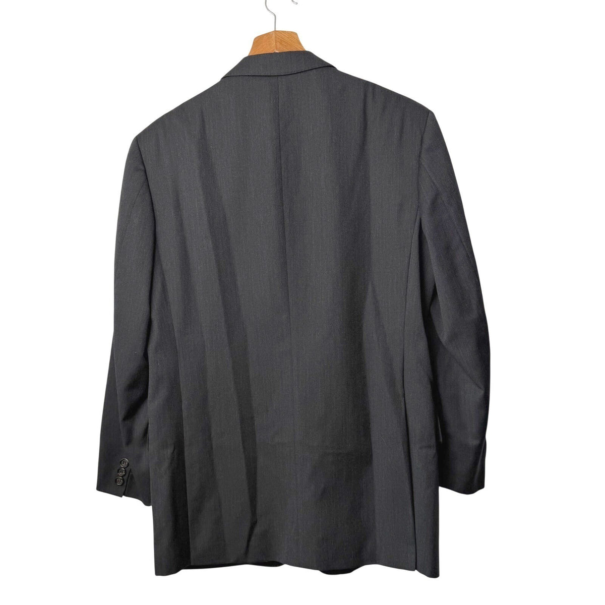 Vintage Burberrys Charcoal Wool Blazer | 36R — view 2