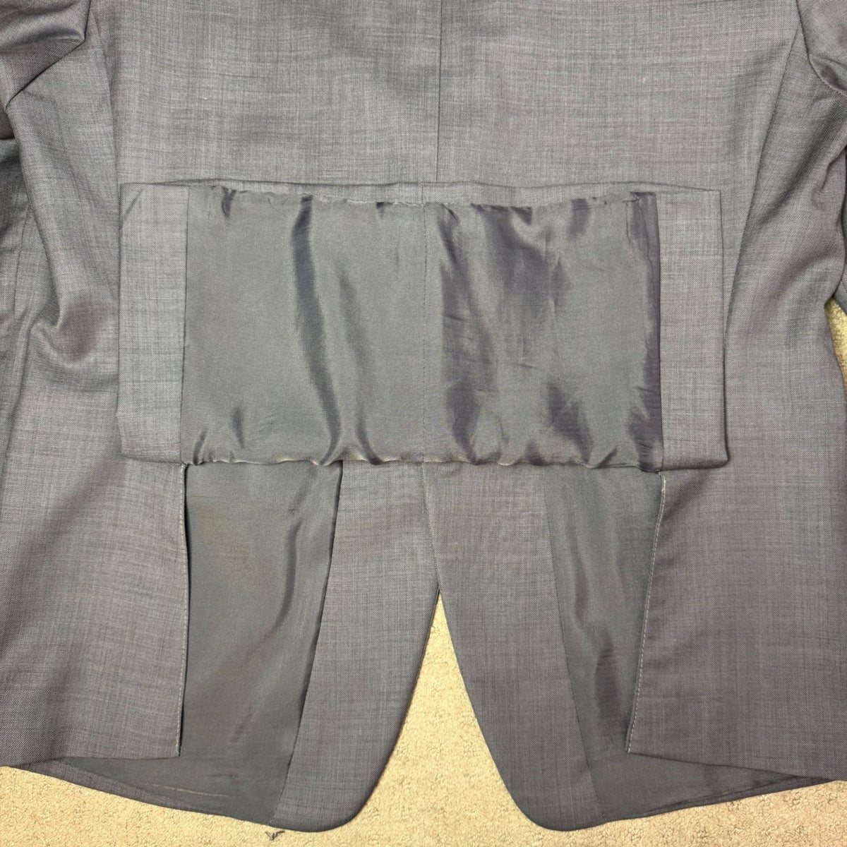 Michael Kors Mens 100% Wool 2pc Suit Blazer Pants Charcoal Grey Classic 42S 36W