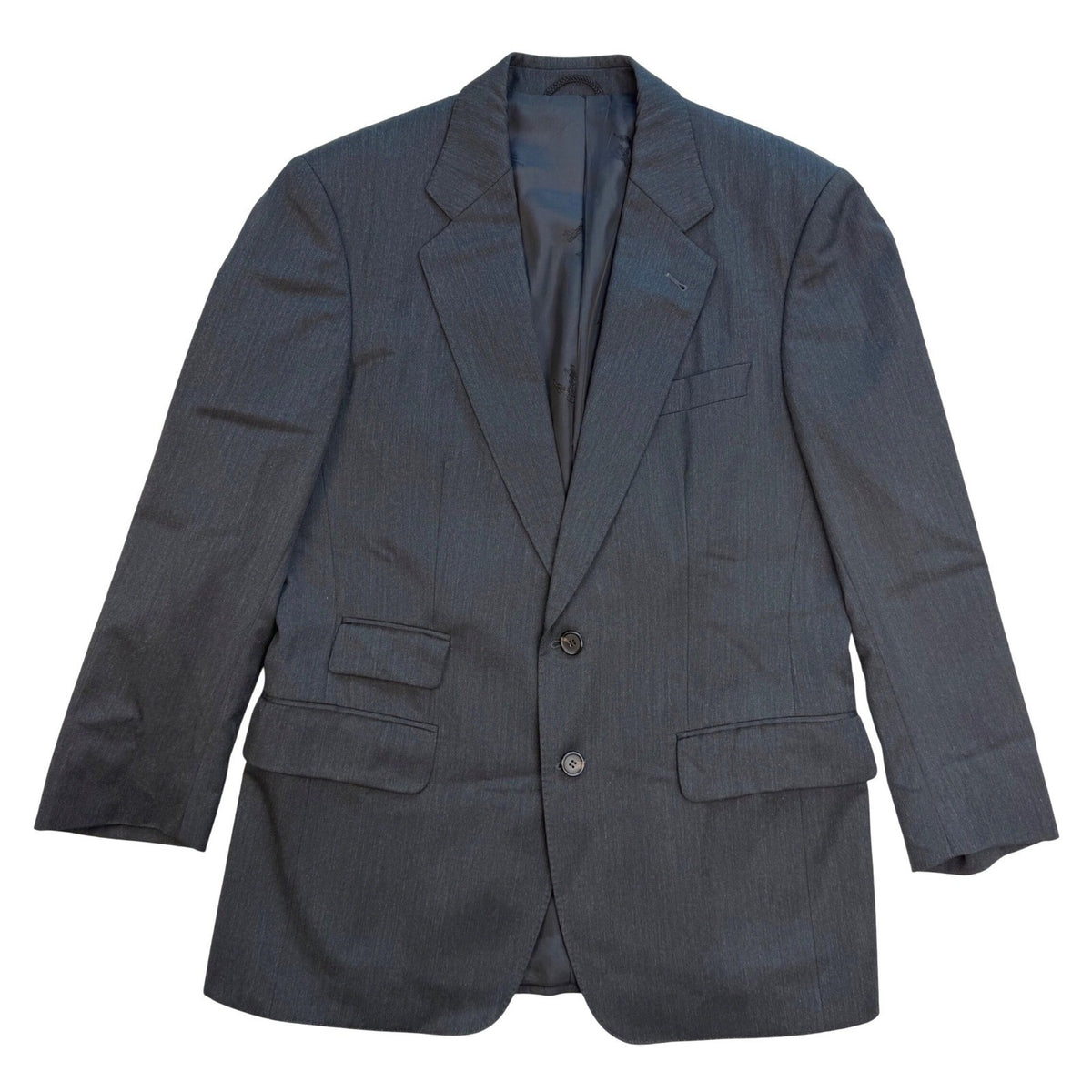 Vintage Burberrys Charcoal Wool Blazer | 36R — view 3