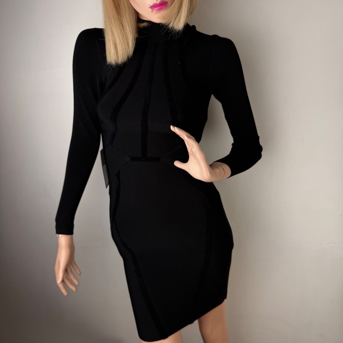 Guess Marciano Kalia Black Bandage Dress | XXS — view 5