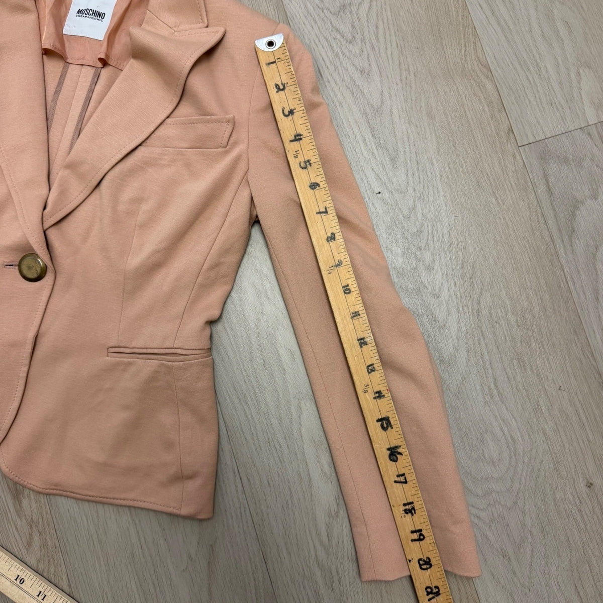 Moschino Peach Pink Tailored Blazer | S — view 9