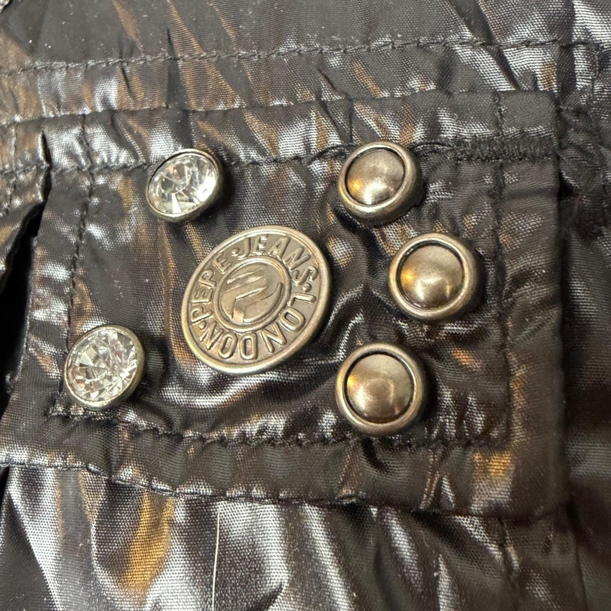 Vintage Pepe Jeans Black Short Sleeve Utility Jacket | L — view 15