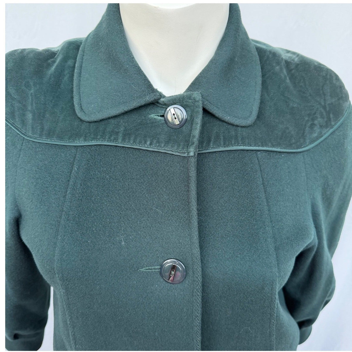 Vintage Me-Jay Montreal Forest Green Wool Coat | L — view 2