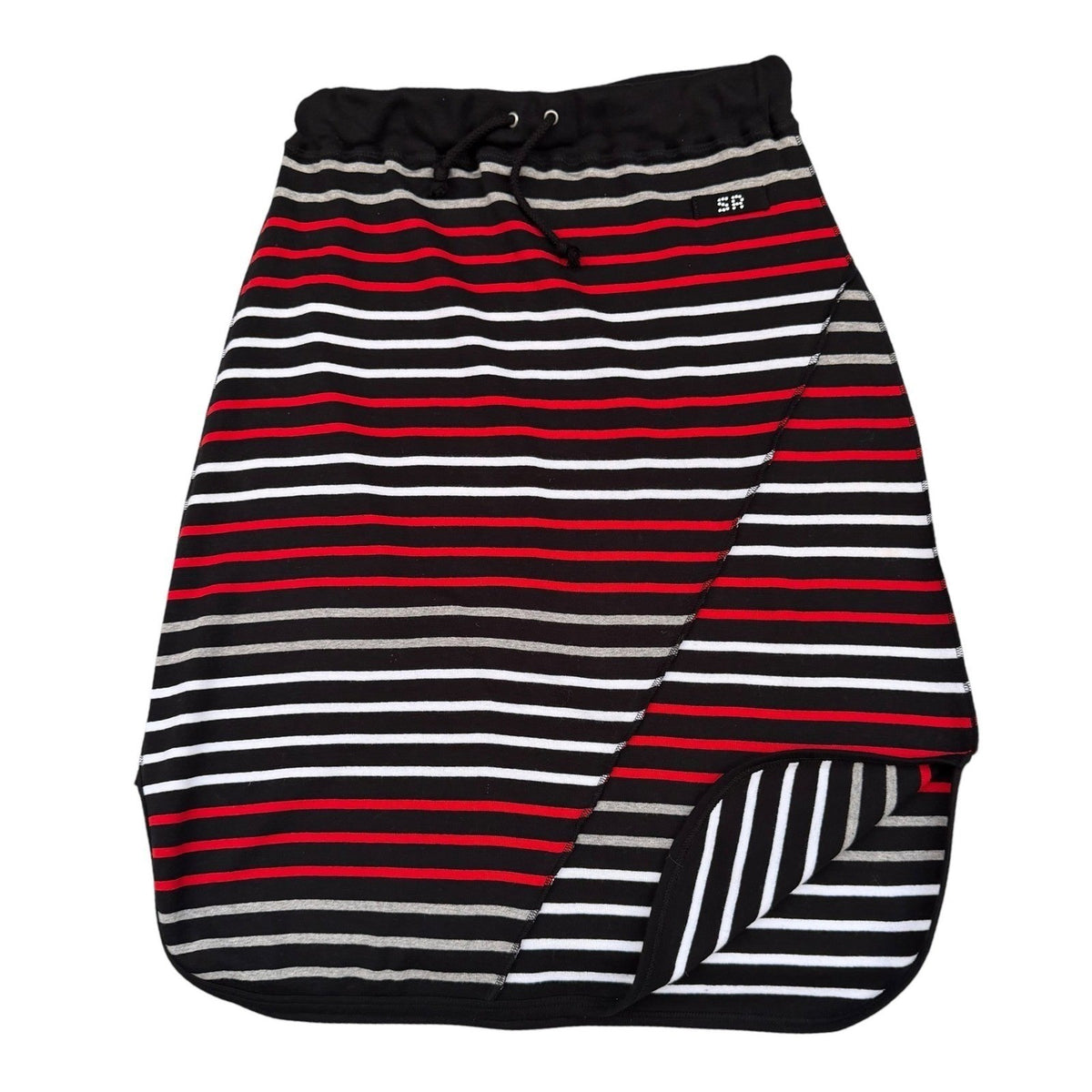 Vintage Sonia Rykiel Striped Cotton Skirt | M — view 10