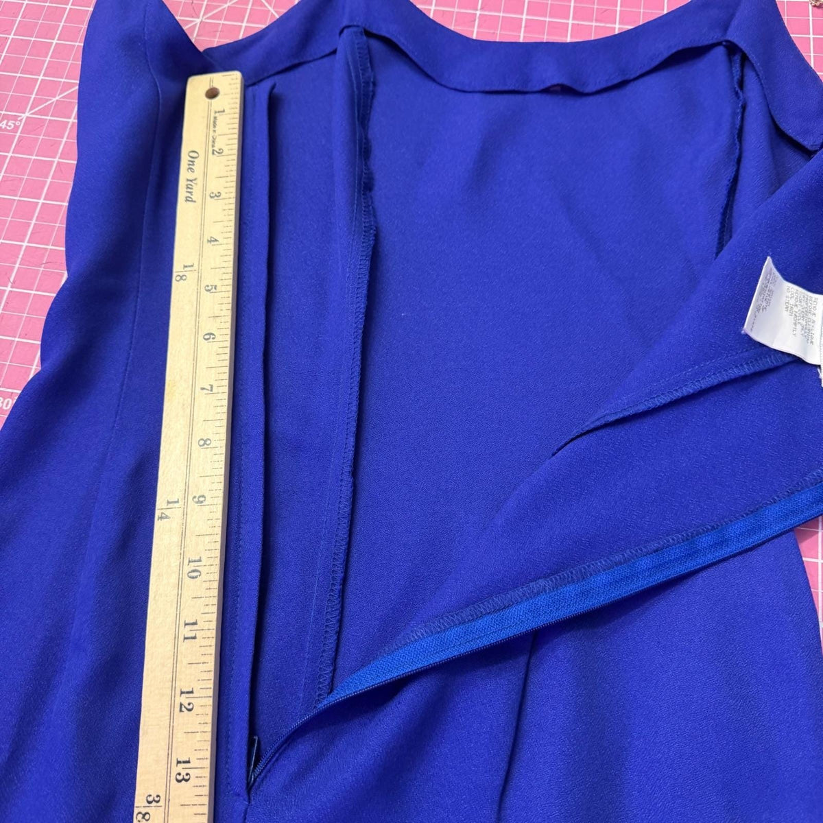 Jessica McClintock Royal Blue Rhinestone Strap Gown | XS — view 9
