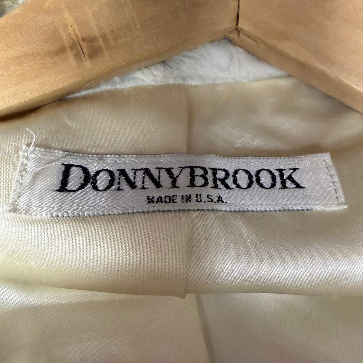 Vintage Donnybrook Plaid Faux Fur Cocoon Coat | L — view 9