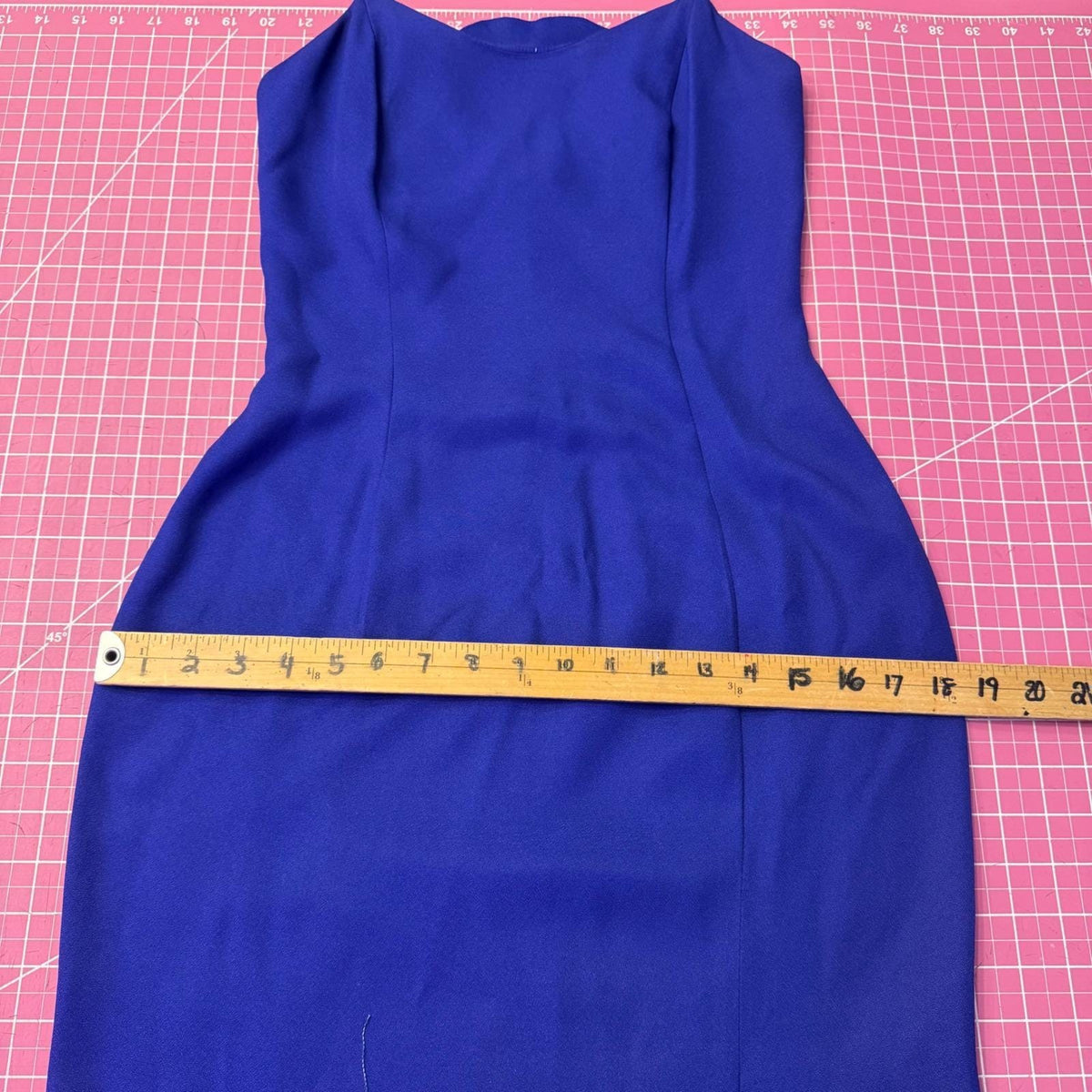 Jessica McClintock Royal Blue Rhinestone Strap Gown | XS — view 10