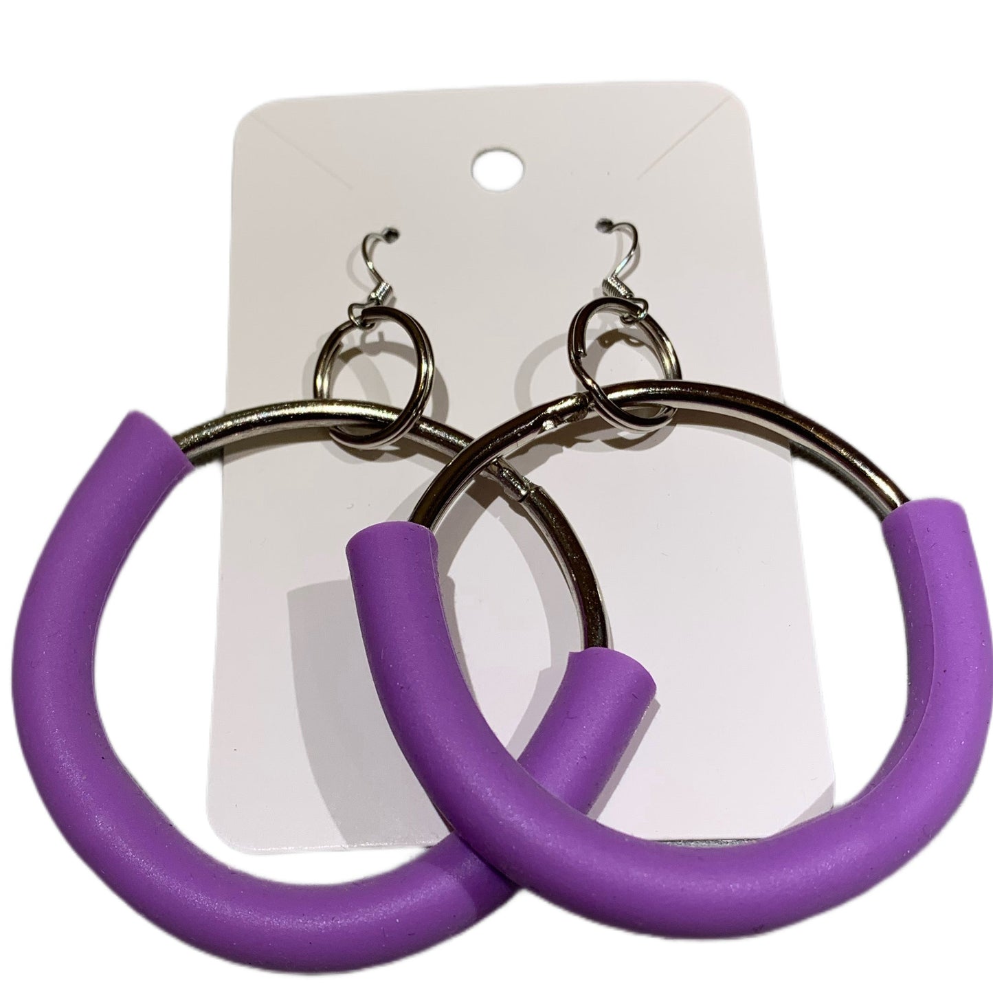 Simple Wearable Art - Handmade Colorful Hoops & Teardrops Earring