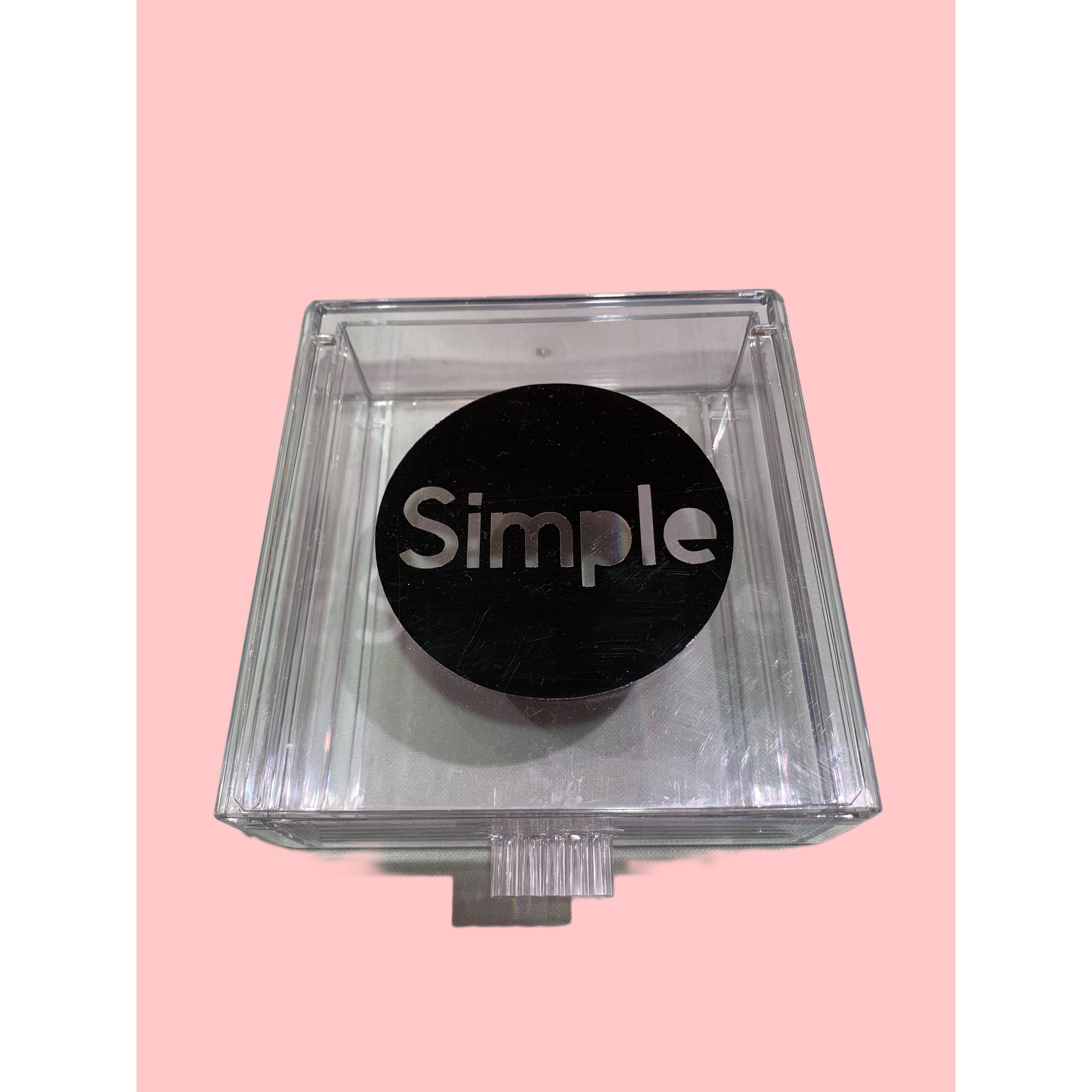Simple Acrylic clear organizer cube