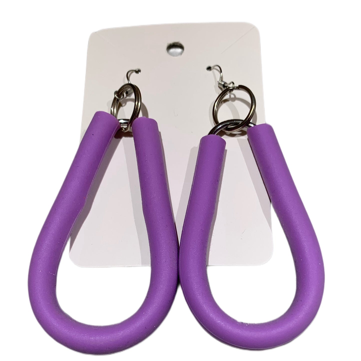 Simple Wearable Art - Handmade Colorful Hoops & Teardrops Earring