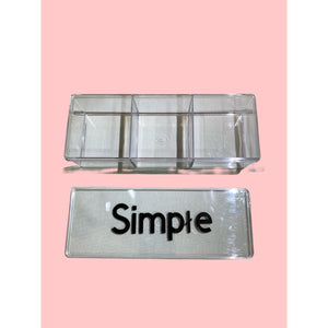 Simple 3space Acrylic Organizer