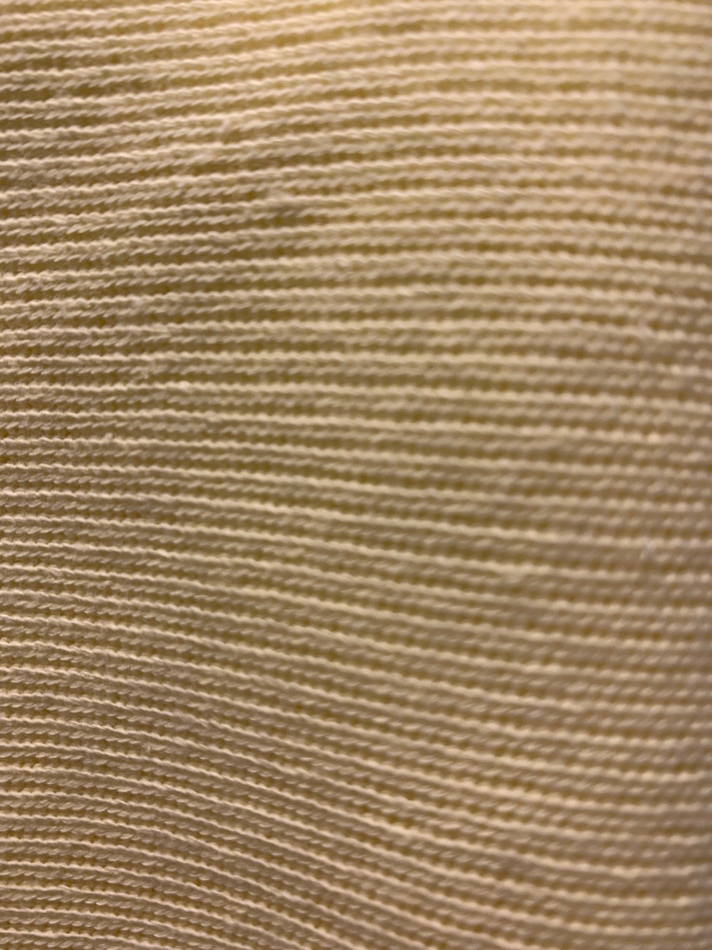 Yellow Ribbed Knit Fabric