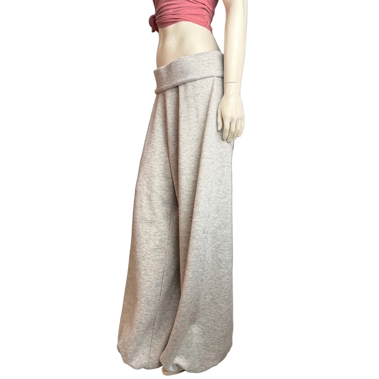 Simpłe Cloud Pants folded waistband style — handmade sustainable fashion Vernon BC