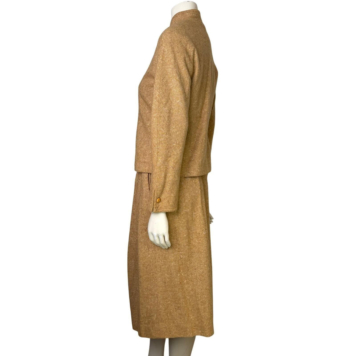 Vintage tan Ciaro skirt suit – photo 2