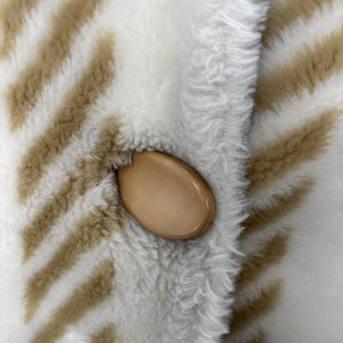 Vintage Donnybrook Plaid Faux Fur Cocoon Coat | L — view 13