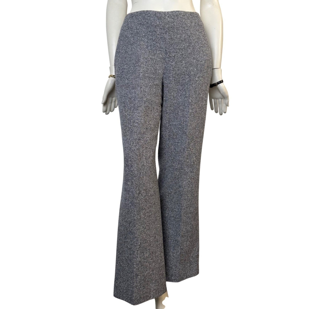 Vintage Précis Petite Grey Tweed Trouser Suit | 8P — view 4