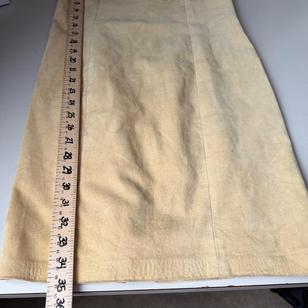 Vintage Danier Tan Suede Slip Dress | XS — view 8