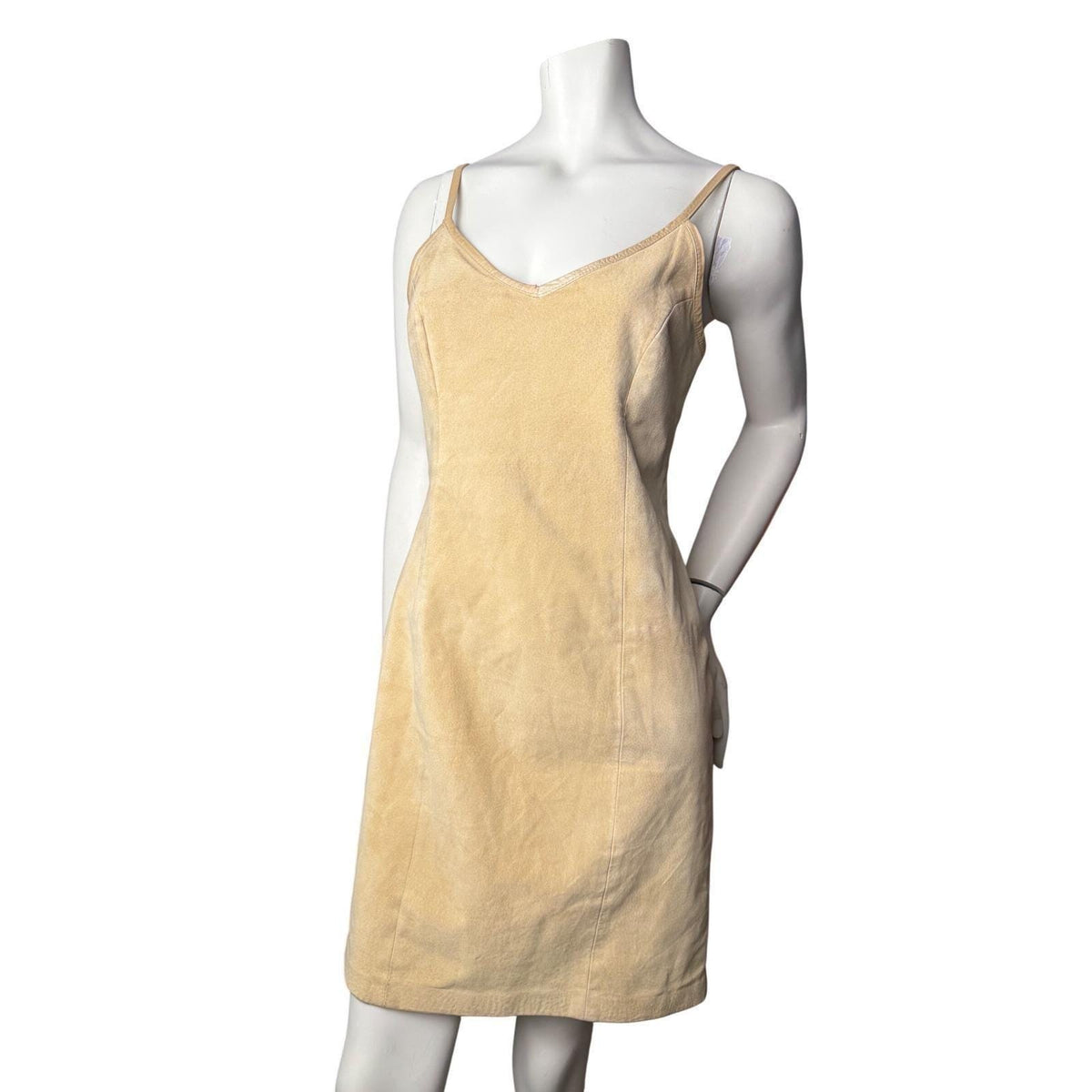 Vintage Danier Tan Suede Slip Dress | XS — view 1