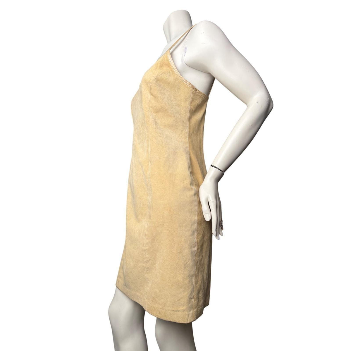 Vintage Danier Tan Suede Slip Dress | XS — view 2