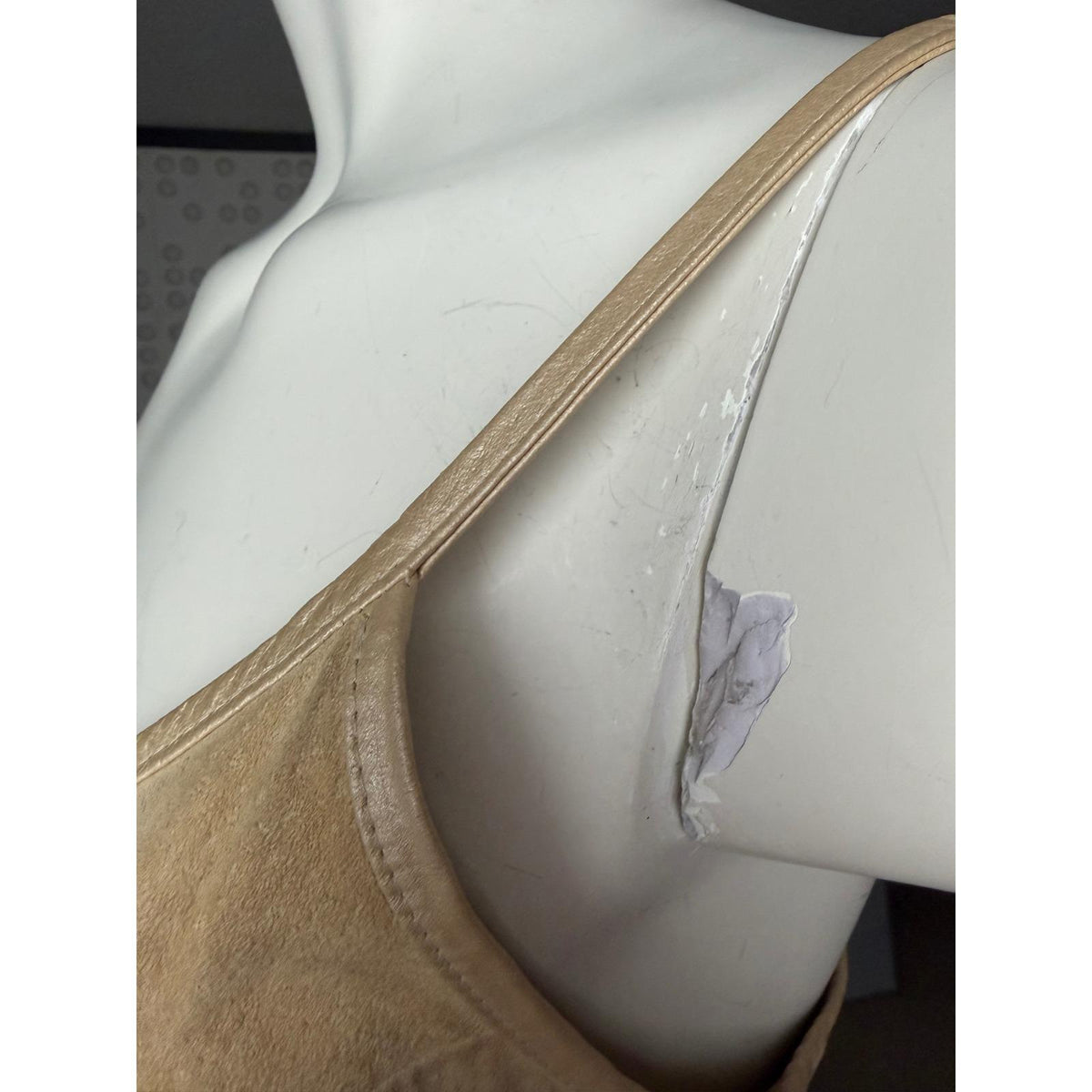 Vintage Danier Tan Suede Slip Dress | XS — view 4