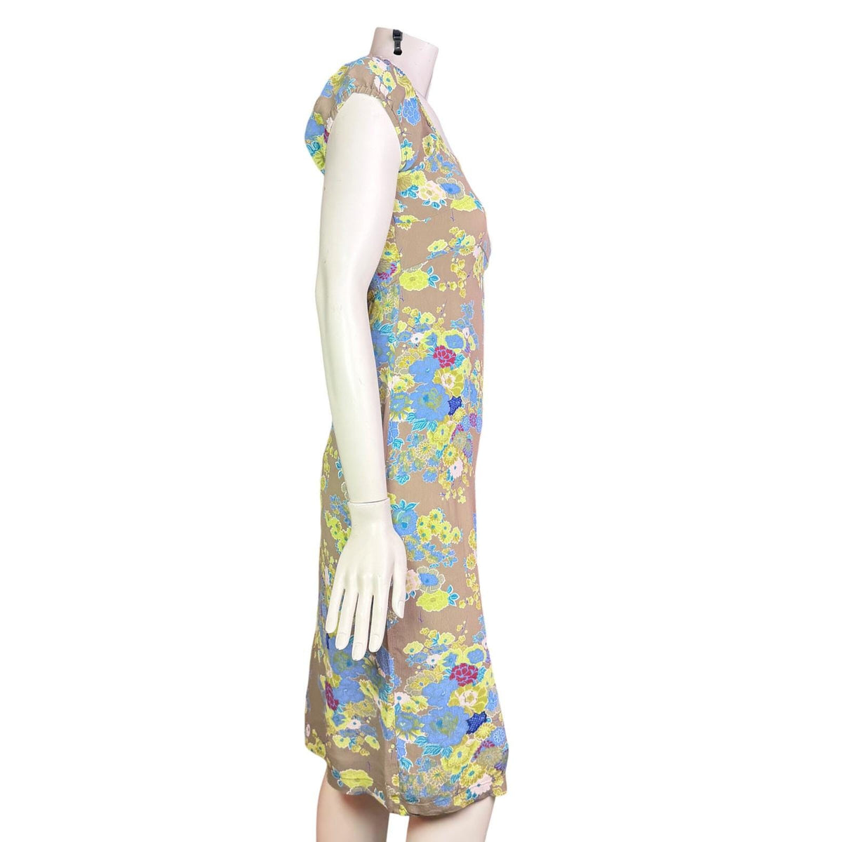 Vintage Free People Floral Lace-Up Back Dress | S — view 4