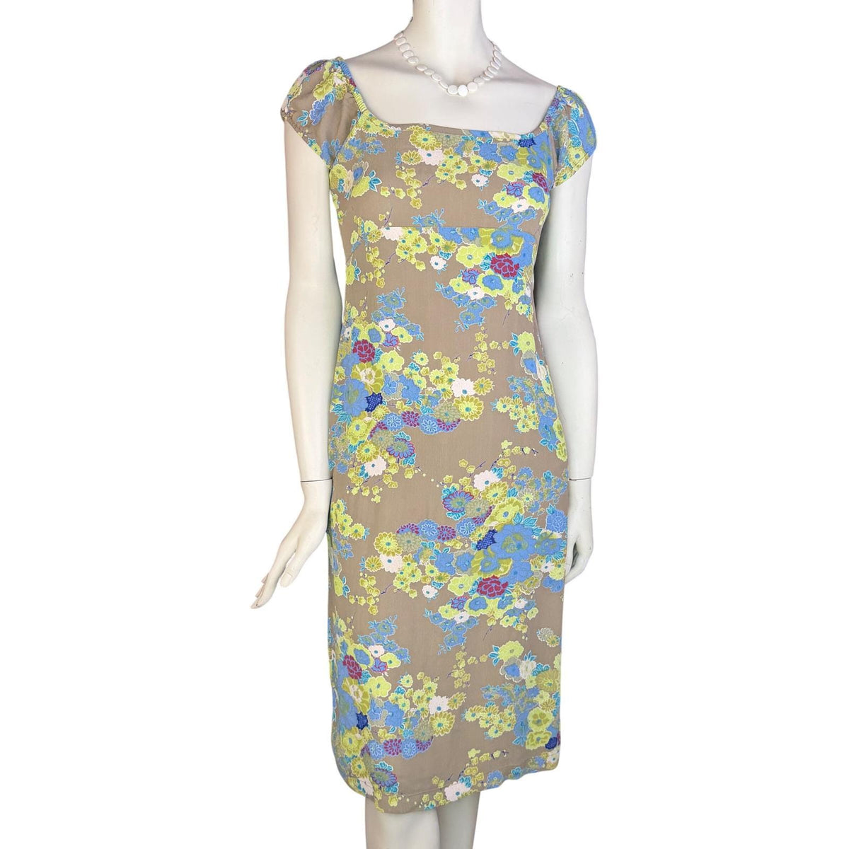 Vintage Free People Floral Lace-Up Back Dress | S — view 15