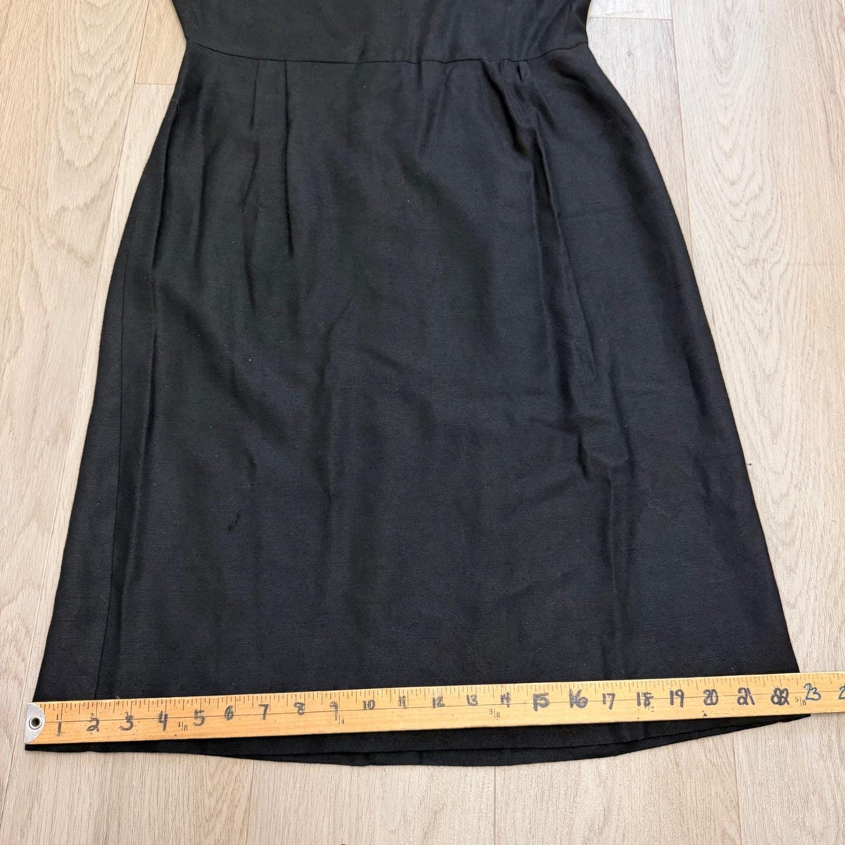 Vintage Handmade Black Button Detail Sheath Dress | S/M — view 13