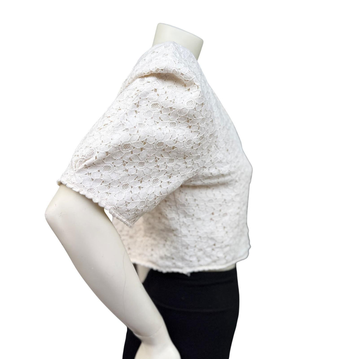 Vintage Suttles & Seawinds Cream Lace Jacket | S — view 2