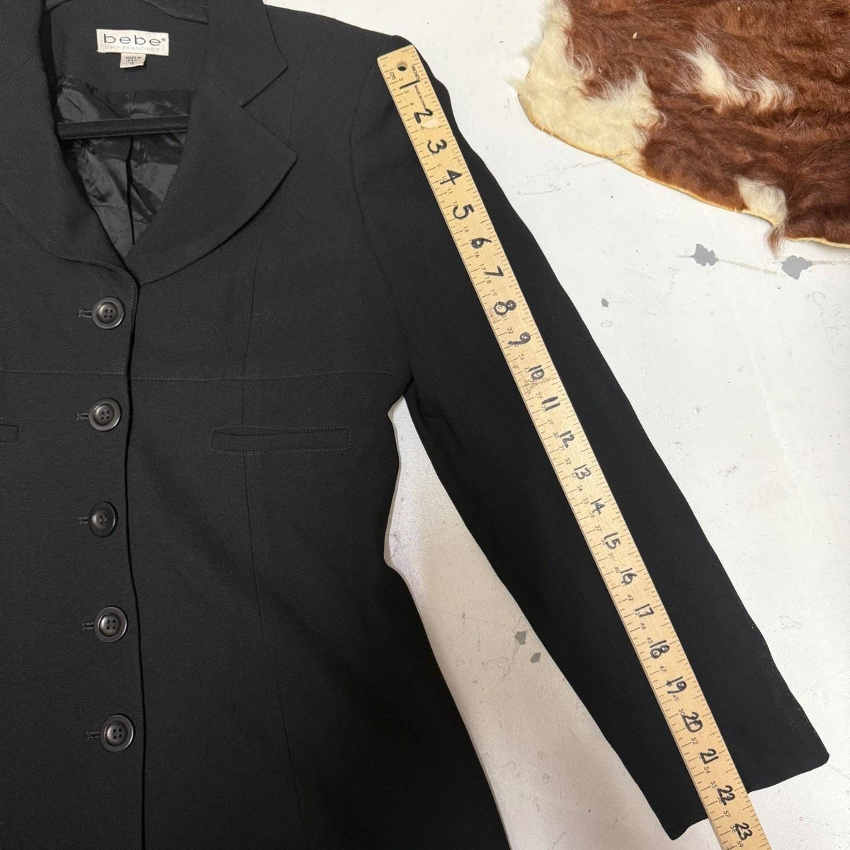Vintage Bebe San Francisco Black Longline Blazer | 4 — view 9