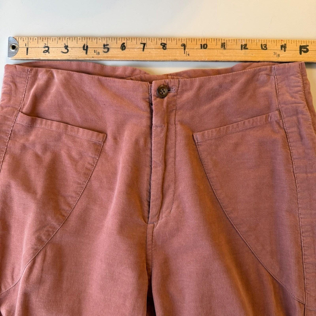 Tsumori Chisato Corduroy Pants Dusty Rose Japanese Designer Quiet Luxury Artsy S