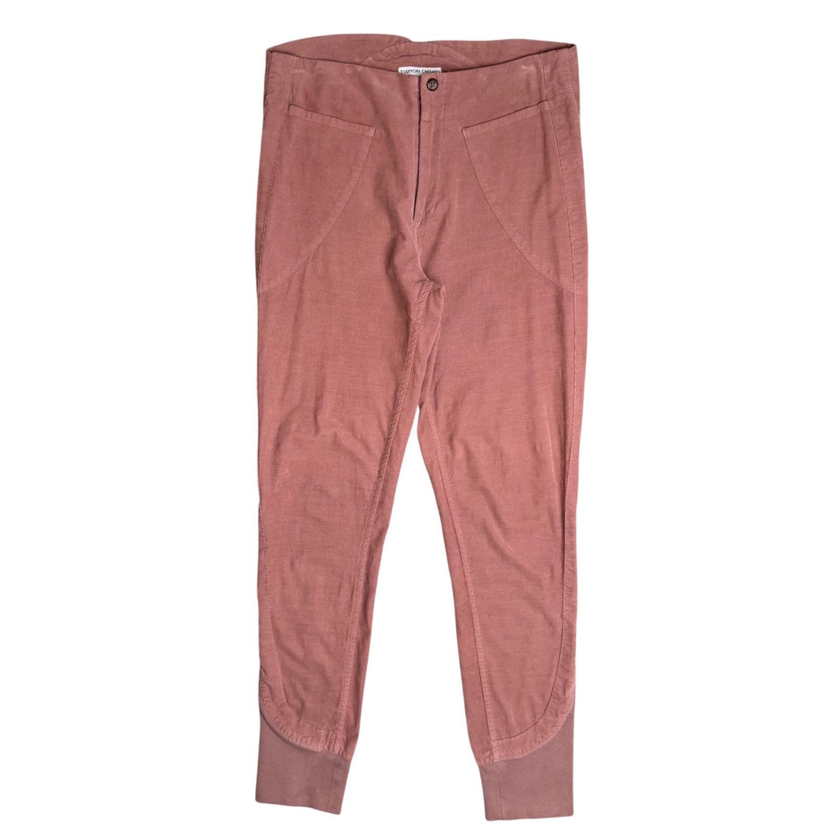 Tsumori Chisato Corduroy Pants Dusty Rose Japanese Designer Quiet Luxury Artsy S