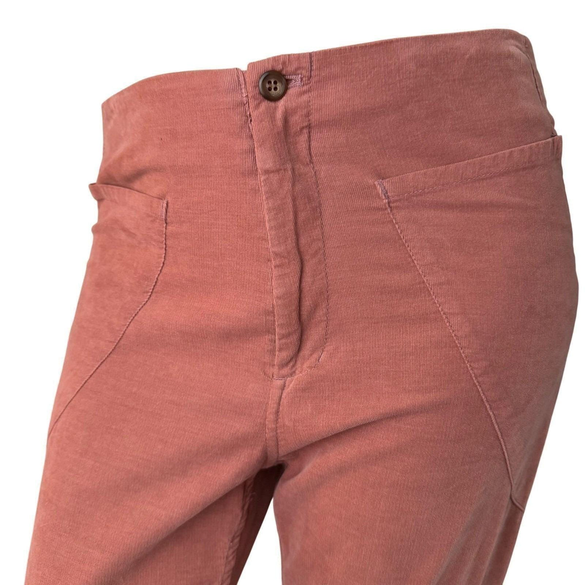 Tsumori Chisato Corduroy Pants Dusty Rose Japanese Designer Quiet Luxury Artsy S