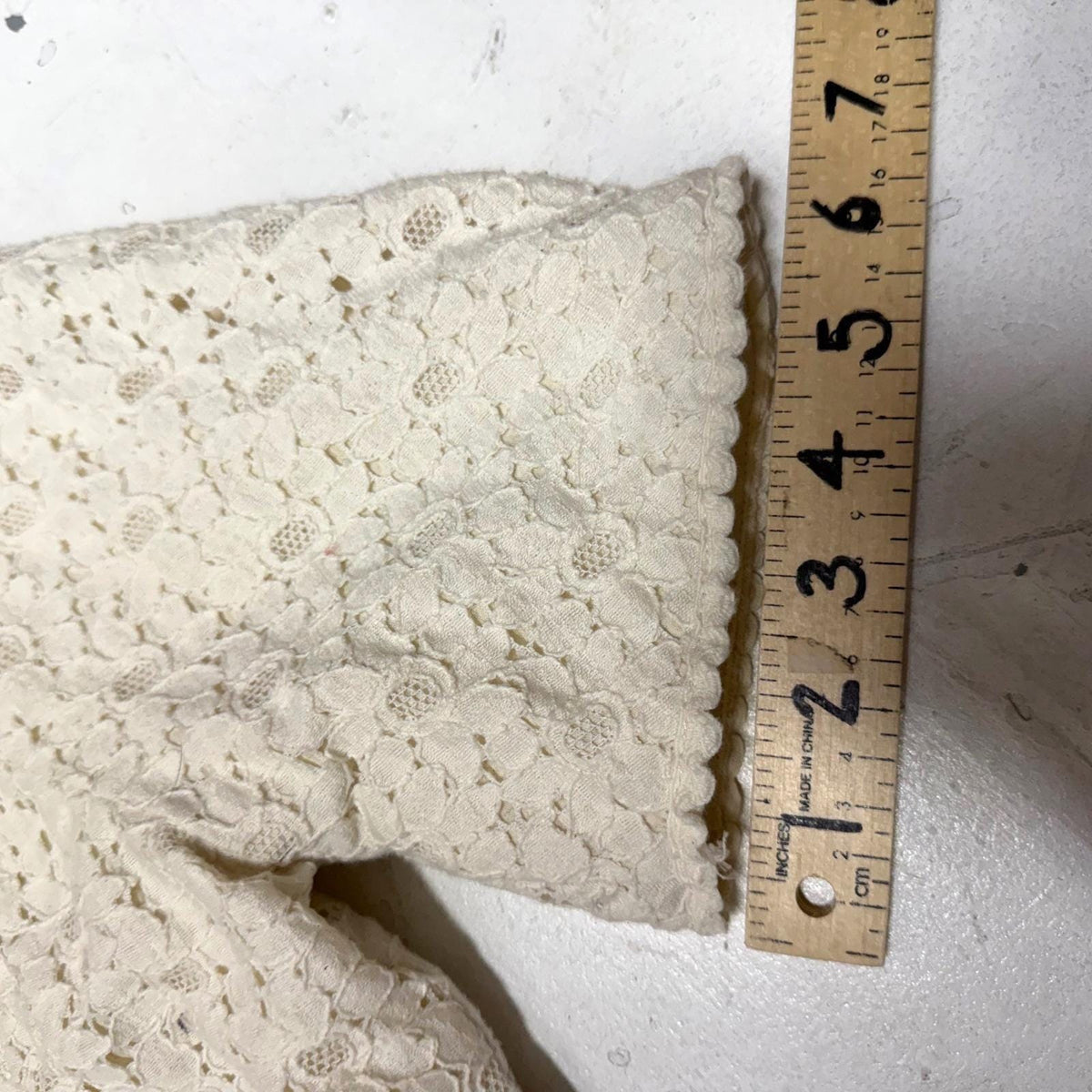 Vintage Suttles & Seawinds Cream Lace Jacket | S — view 10