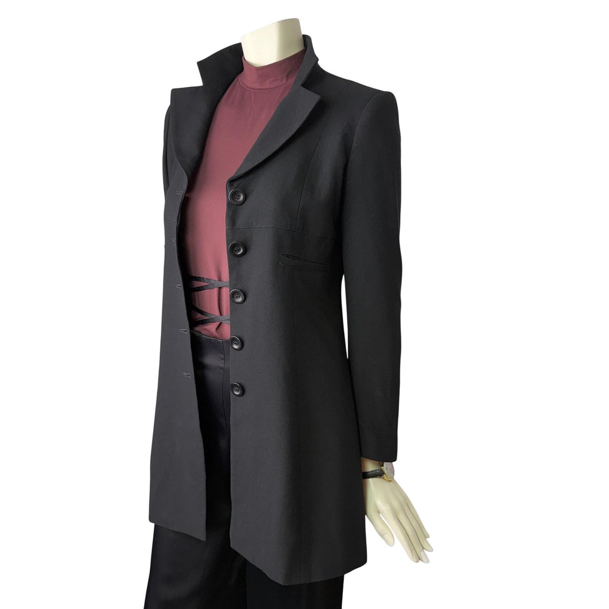 Vintage Bebe San Francisco Black Longline Blazer | 4 — view 11