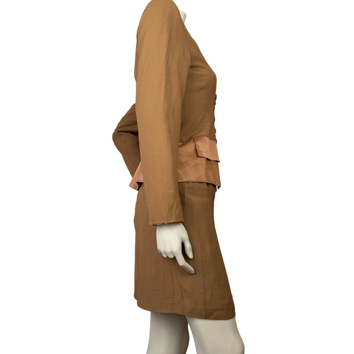 Vintage Hugo Buscati Bronze Skirt Suit | 6 — view 3
