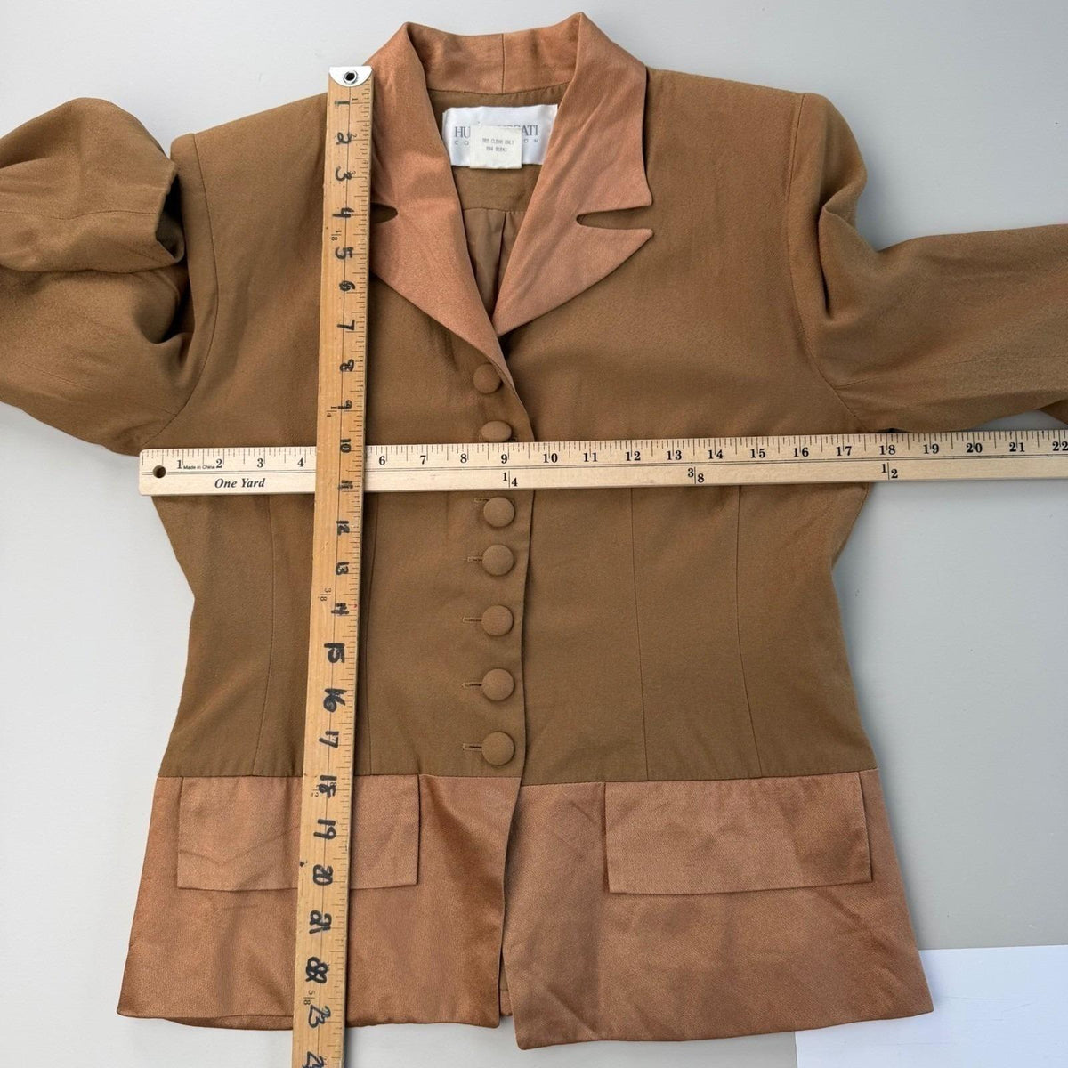 Vintage Hugo Buscati Bronze Skirt Suit | 6 — view 7