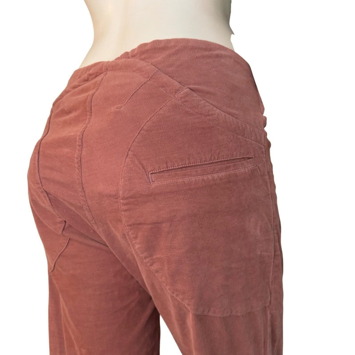 Tsumori Chisato Corduroy Pants Dusty Rose Japanese Designer Quiet Luxury Artsy S