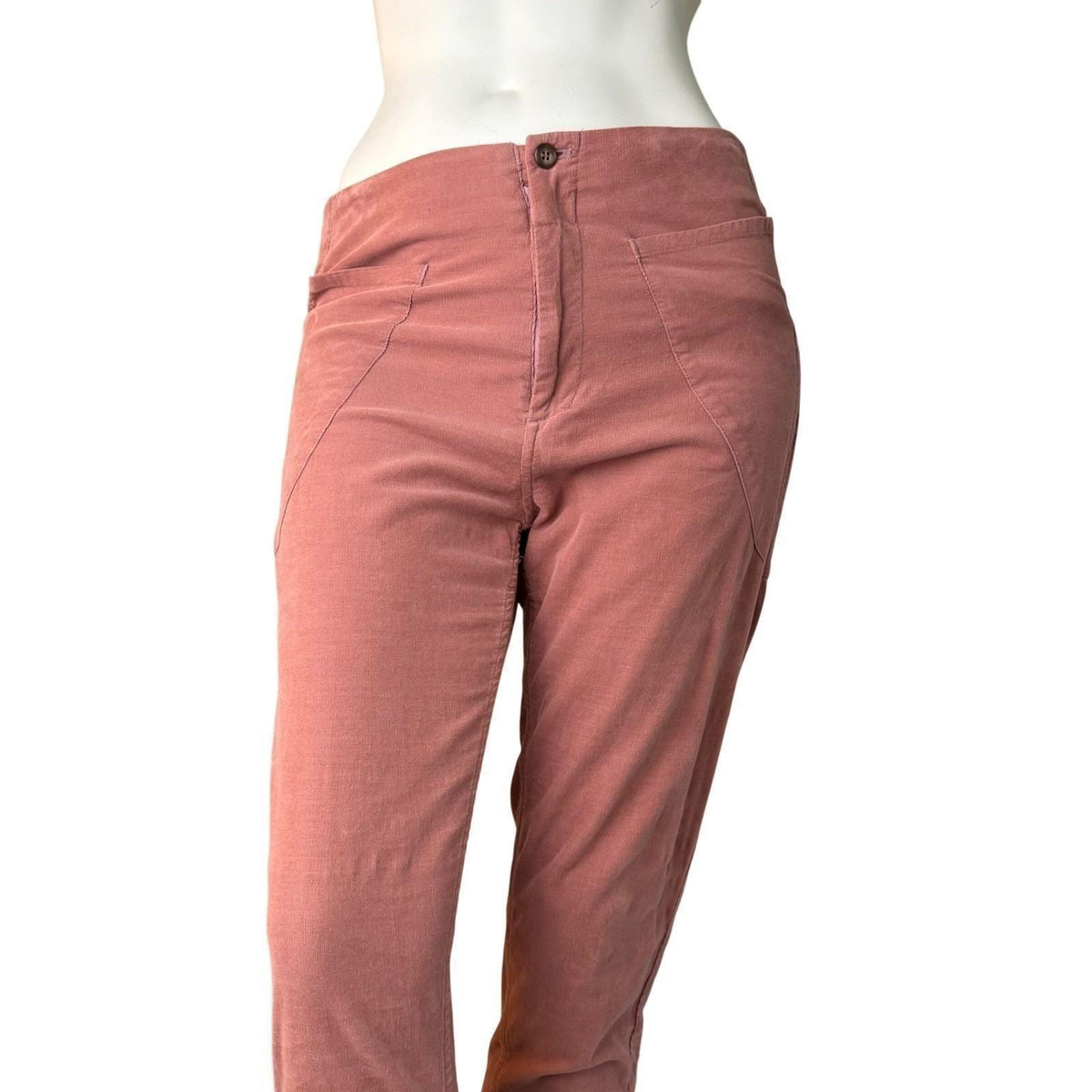 Tsumori Chisato Corduroy Pants Dusty Rose Japanese Designer Quiet Luxury Artsy S