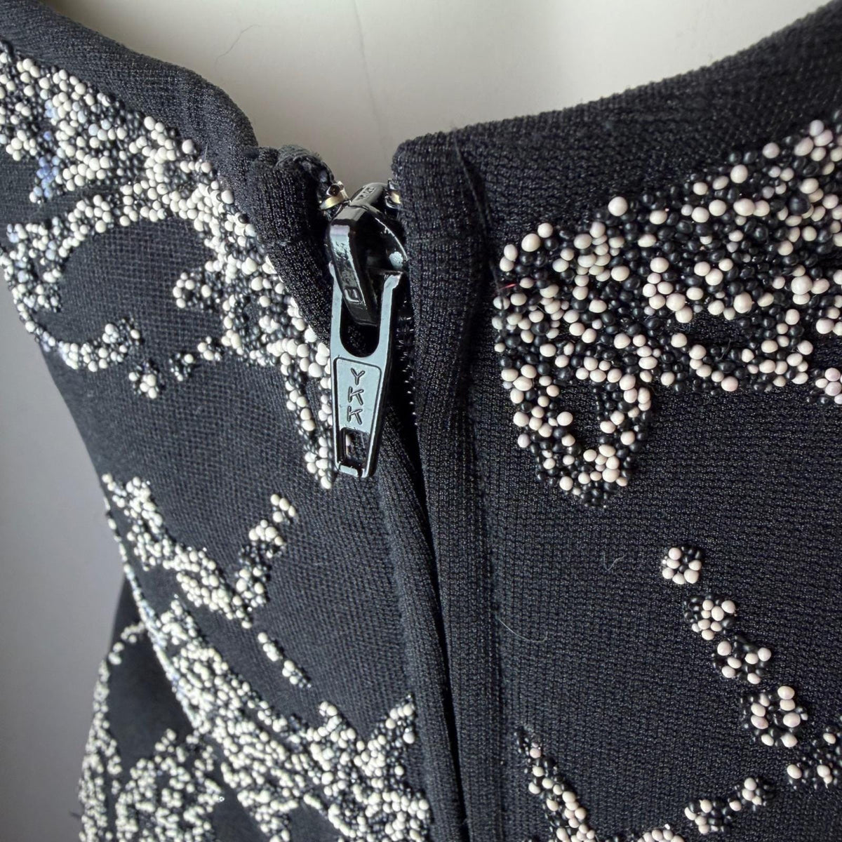 Vintage Ribkoff Trends Black Silver Beaded Halter | 10 — view 12