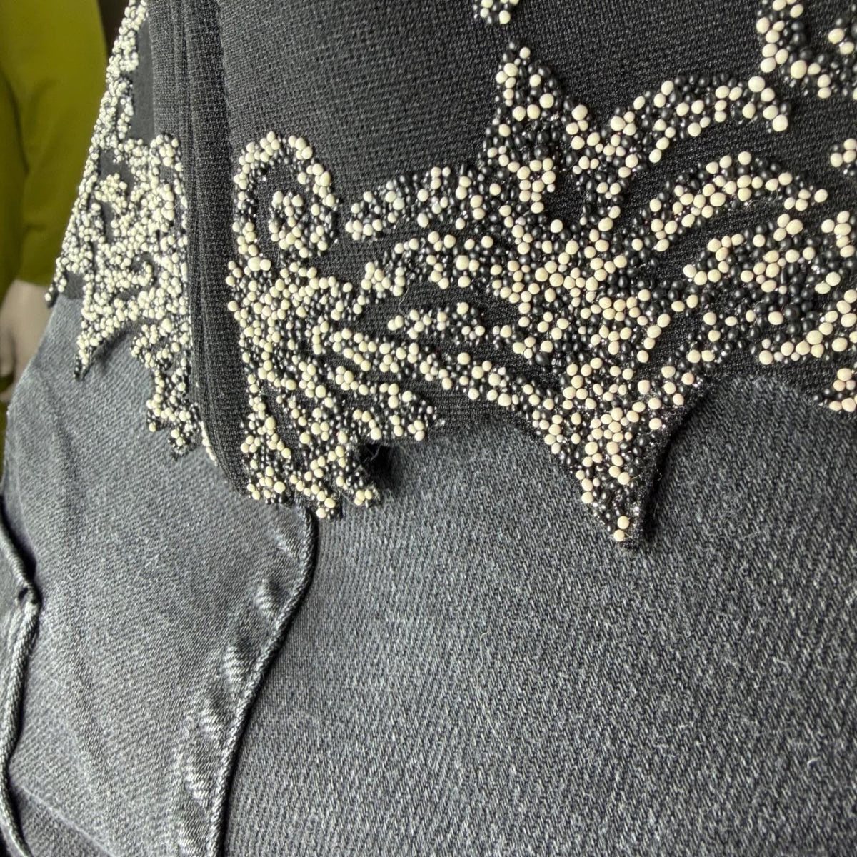 Vintage Ribkoff Trends Black Silver Beaded Halter | 10 — view 5
