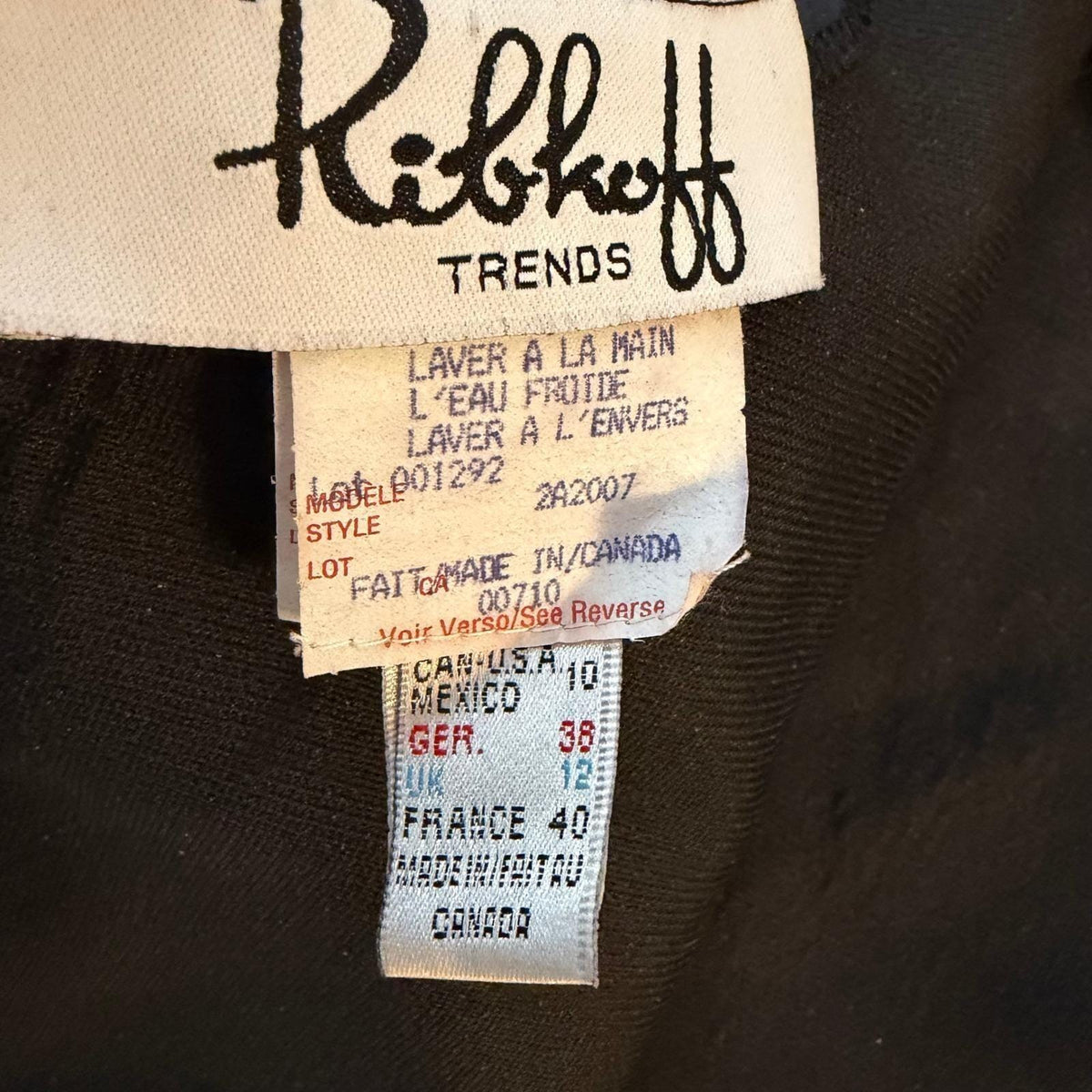 Vintage Ribkoff Trends Black Silver Beaded Halter | 10 — view 7