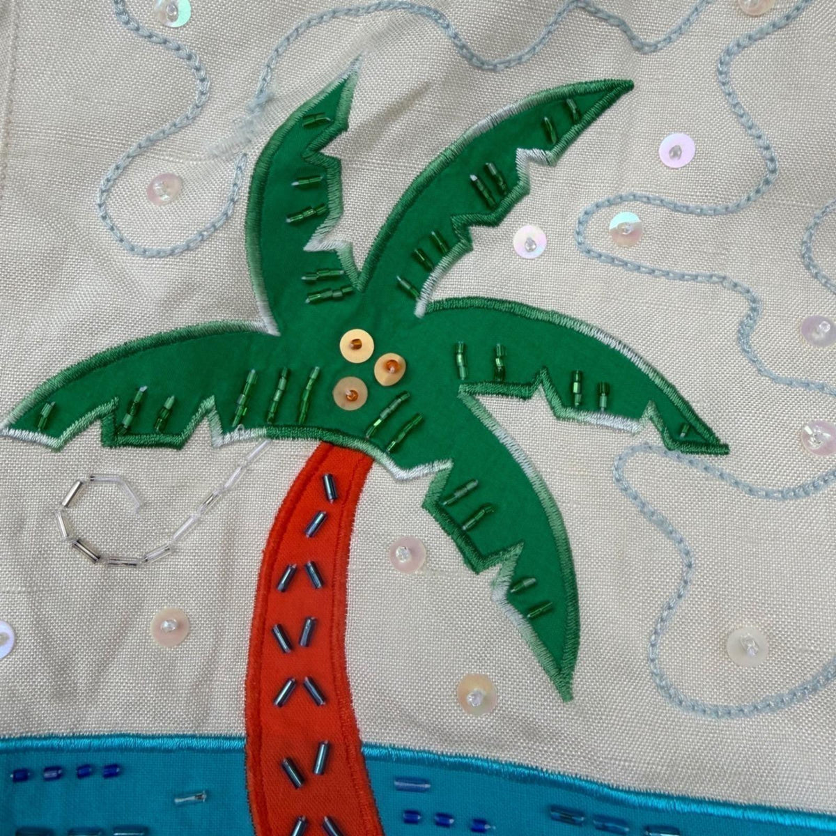 Vintage Marc D'Alcy Beaded Silk Bomber Jacket | S — view 14