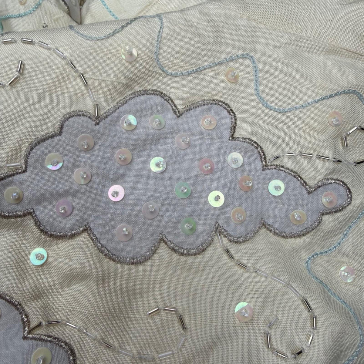 Vintage Marc D'Alcy Beaded Silk Bomber Jacket | S — view 16