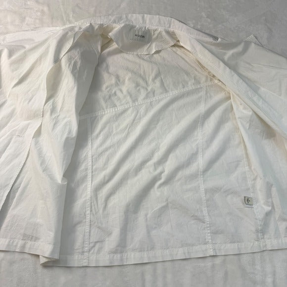 HIDEMI White Sculptural Puff Sleeve Blouse | S — view 6