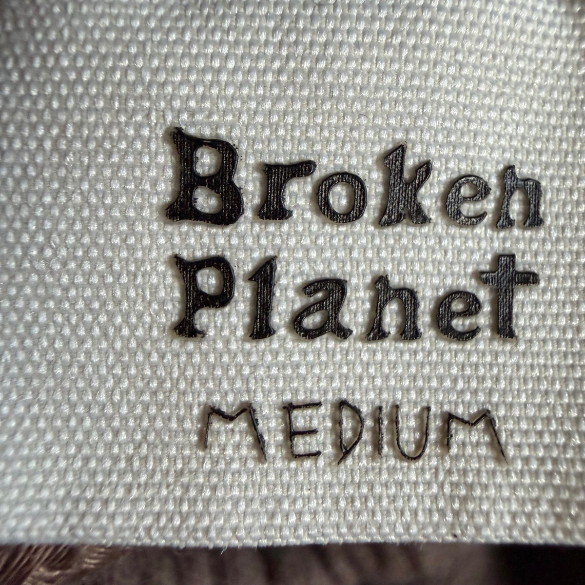 Broken Planet Market Brown Puff Print Sweatpants | M — detail photo 13