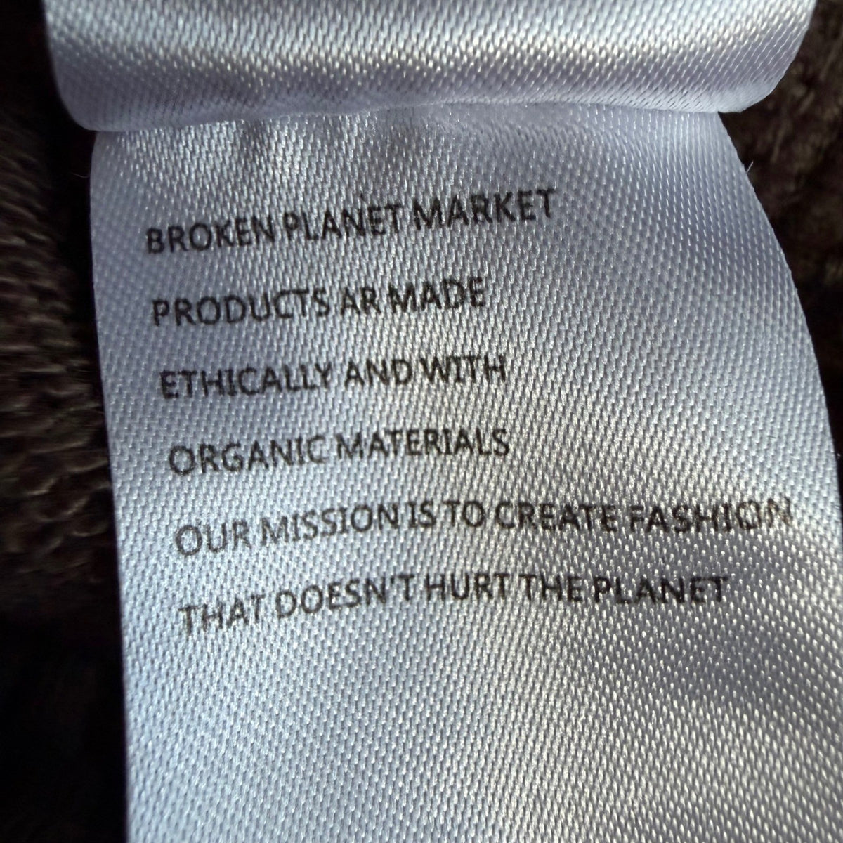 Broken Planet Market Brown Puff Print Sweatpants | M — detail photo 15