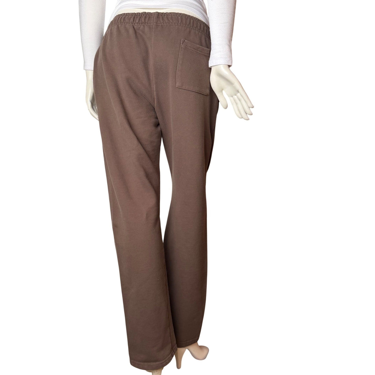 Broken Planet Market Brown Puff Print Sweatpants | M — detail photo 6